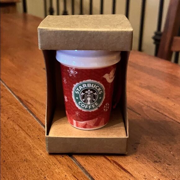 2008 Starbucks Ceramic Coffee Cup Ornament - Picture 1 of 4